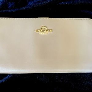 Coach smith leather skny wallet -“Beechwood”